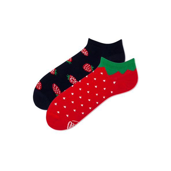 Kolorowe stopki - Strawberries Low