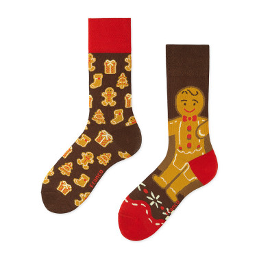 "Skarpetki z ciasteczkowym ludzikiem i świątecznymi pierniczkami - Franco Socks"