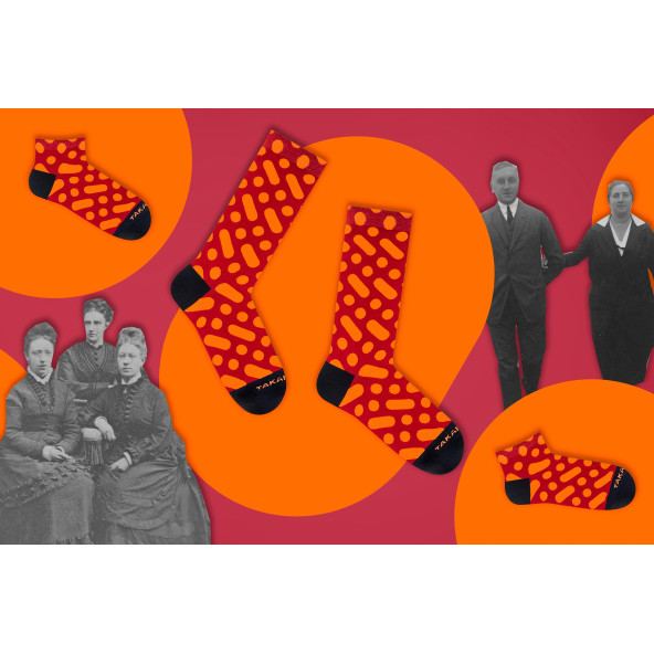 Kolorowe skarpetki - Wilcza 13m4