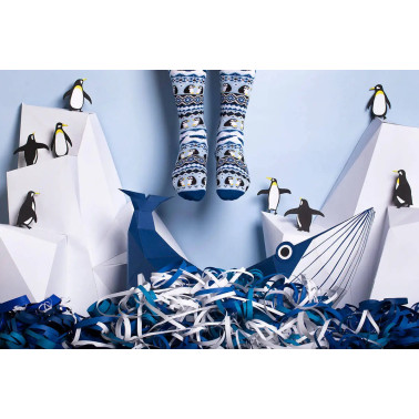 🐧❄️ Zimowy Czar - Skarpetki Ice Penguin dla Miłośników Pingwinów 🎁🧦