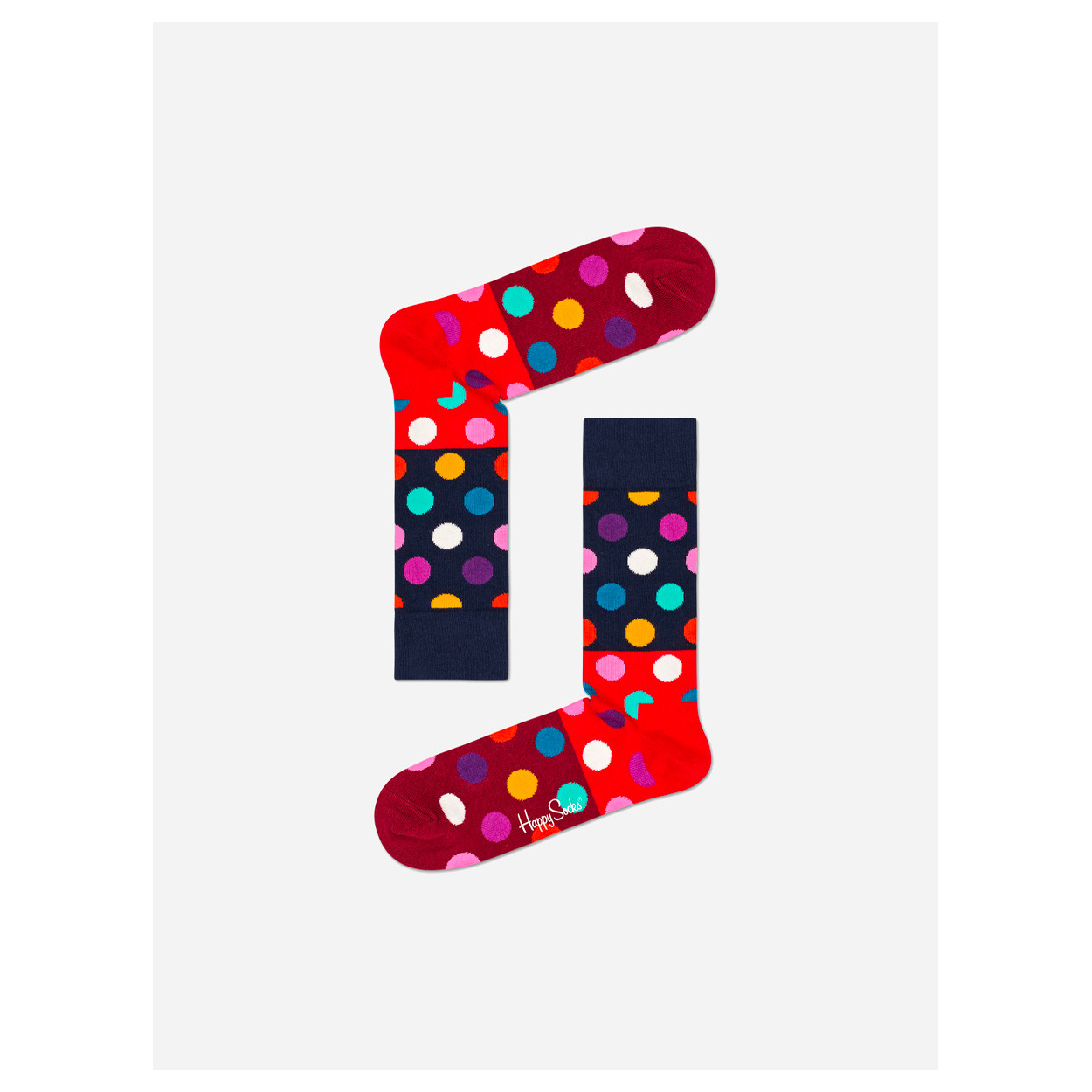 Kolorowe skarpetki - Big Dot Block Sock